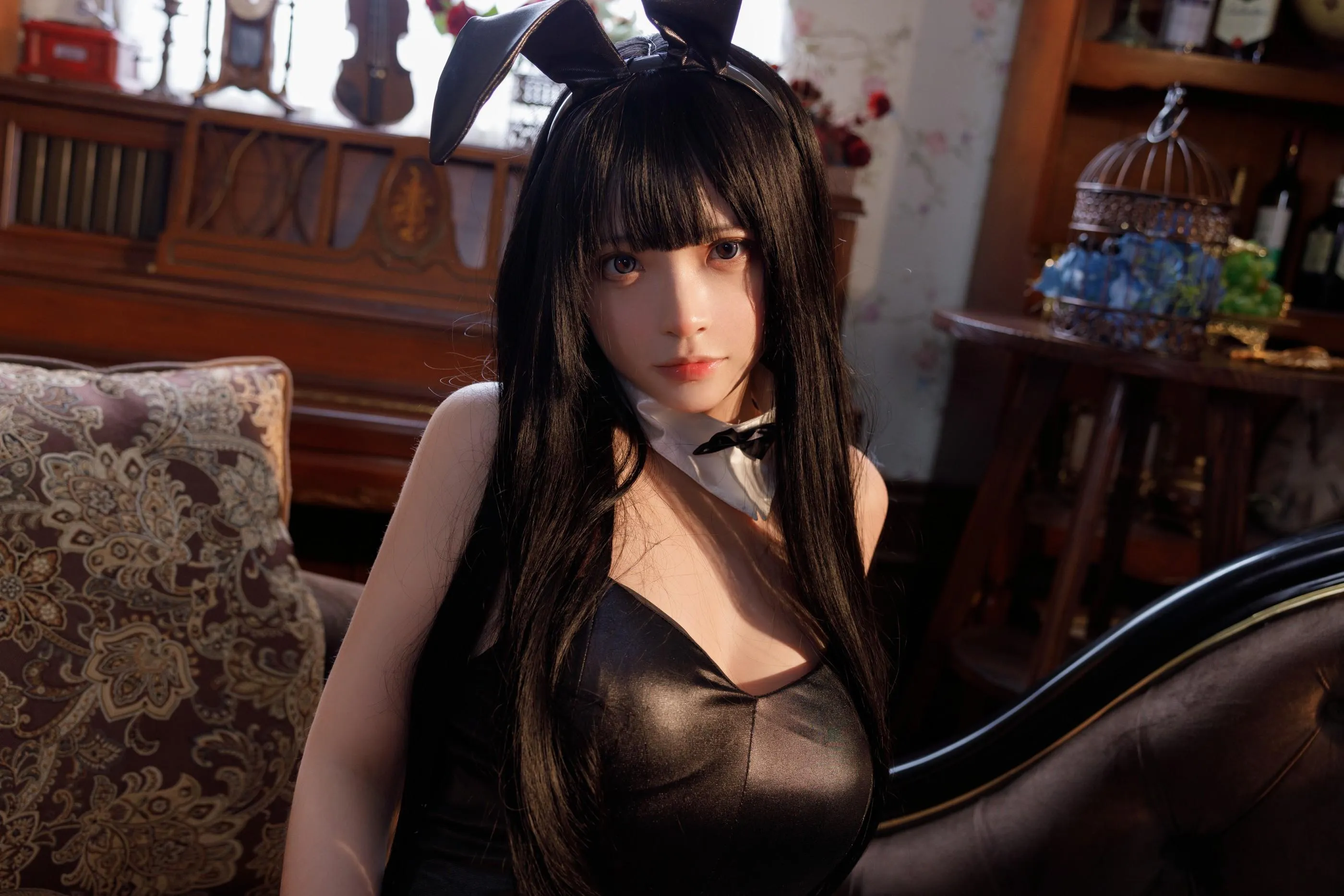 疯猫ss – NO.124 黑色哑光兔 [50P]插图5